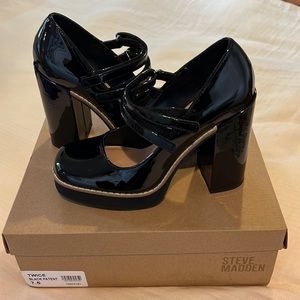 Steve Madden 90s Re-Release Twice Patent Leather Mary Jane